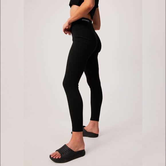 Afends Pala Recycled Ribbed Leggings | Size M - Picture 4 of 8
